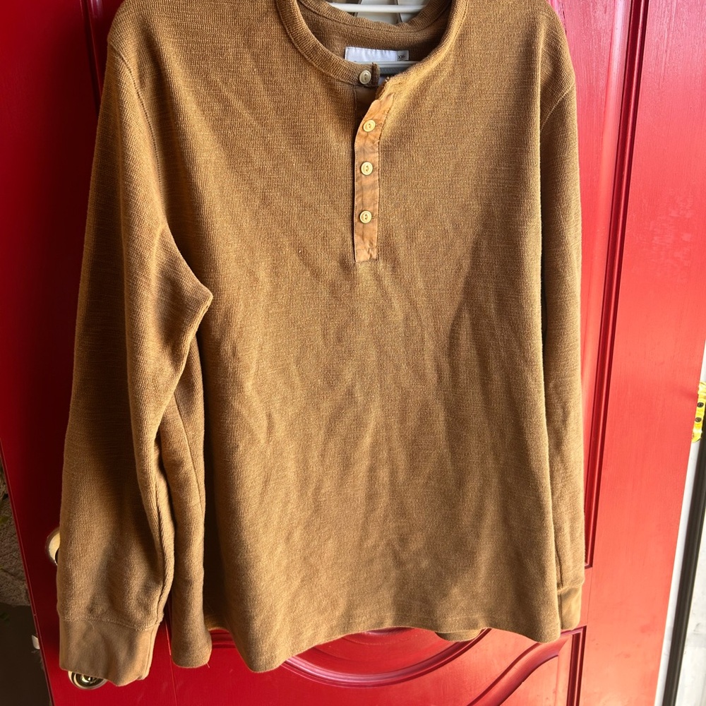 Goodfellow & Co Men's Tan Button Down Shirt